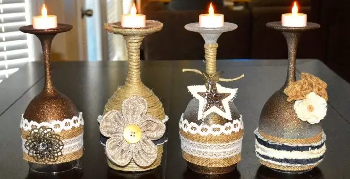 Kerzenständer aus einem Glas: Wie kann man Ihre eigenen Hände für das neue Jahr ein Kerzenständer aus Festo auf einem langen Bein und einem Glas machen? Schritt-für-Schritt-Handbuch Anweisungen 184_24