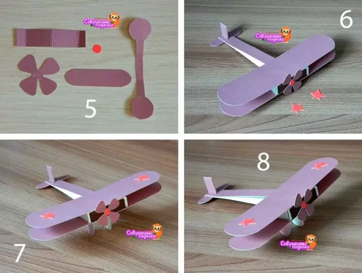 DIY на 23 февруари (106 снимки): Какво може да се направи със собствените си ръце и дядо? Най-красивите детски леки занаяти от картон и други материали 18575_23