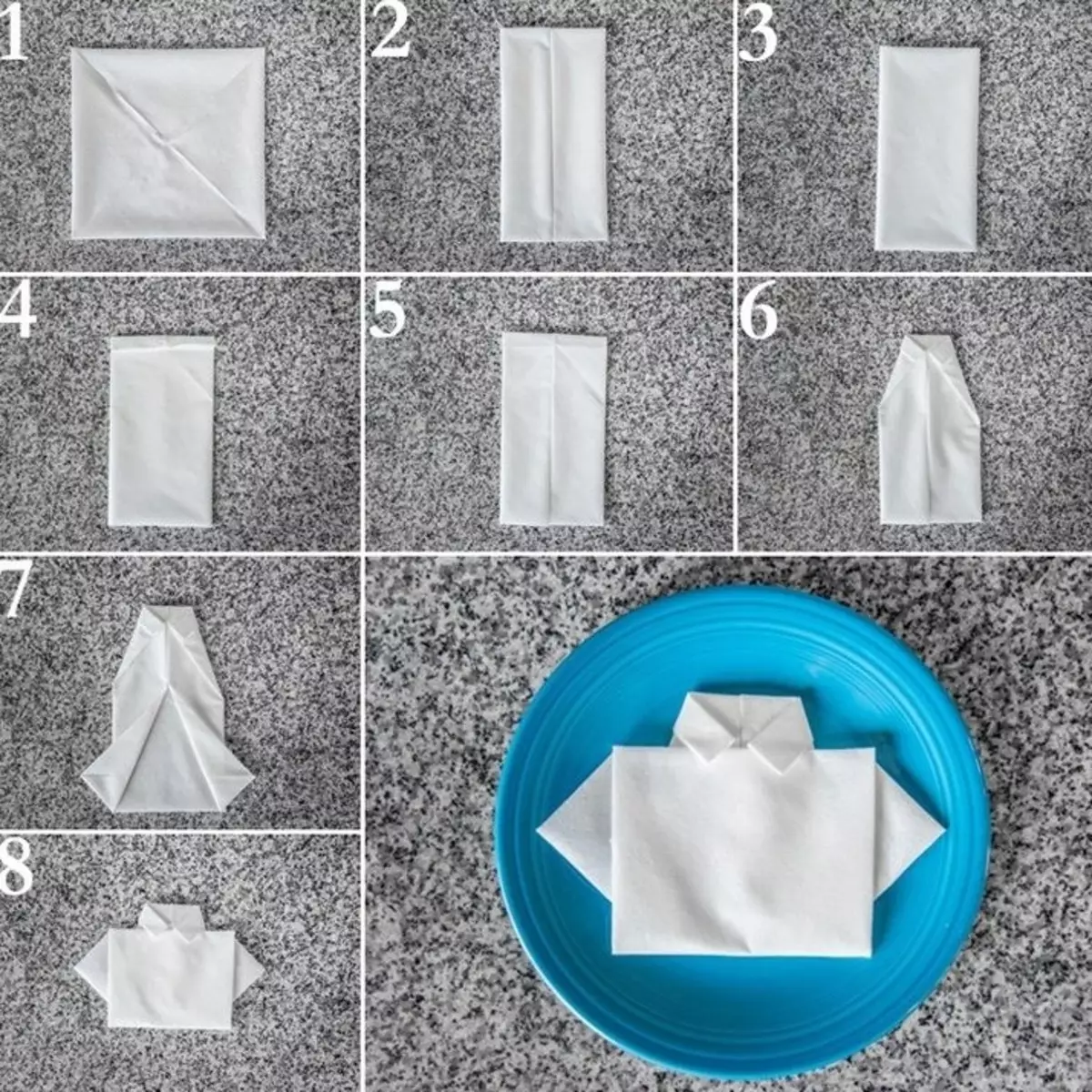 Postcard-Shirt pada 23 Februari: Kerajinan dari kertas dengan tangan mereka sendiri, origami dengan tali leher. Bagaimana untuk melangkah demi langkah untuk membuat hadiah untuk kanak-kanak dan ayah dari tuala? 18579_35
