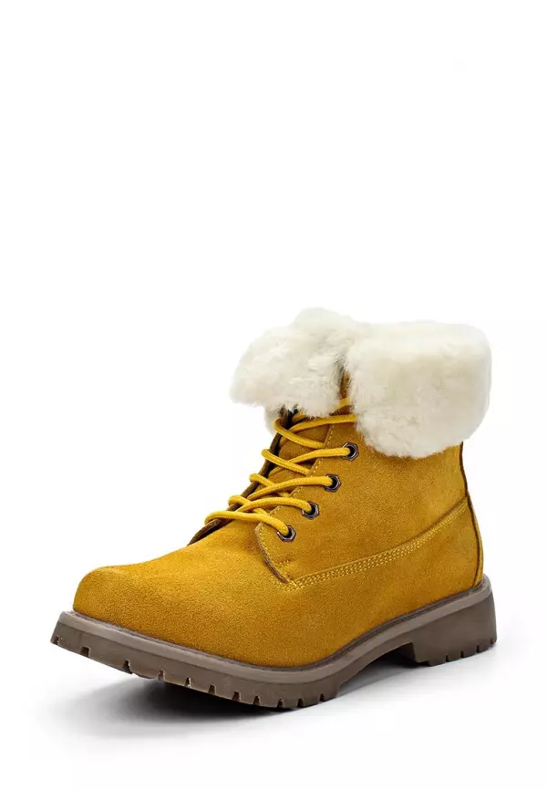 Geltonieji batai (42 nuotraukos): Kas yra moterų žiemos modeliai, BRAVO 1857_23