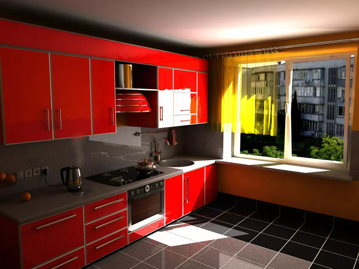 Virtuvės dizainas (179 nuotraukos): gražios virtuvės interjero idėjos bute, paprasti virtuvės dizaino parinktys. Kaip padaryti registraciją įdomu ir stilingu? Madingi dizaino sprendimai 186_71