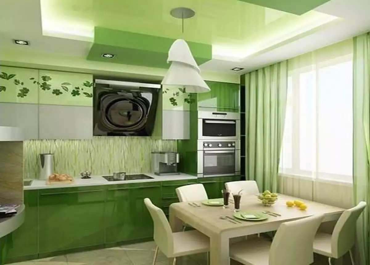 Virtuvės dizainas (179 nuotraukos): gražios virtuvės interjero idėjos bute, paprasti virtuvės dizaino parinktys. Kaip padaryti registraciją įdomu ir stilingu? Madingi dizaino sprendimai 186_79