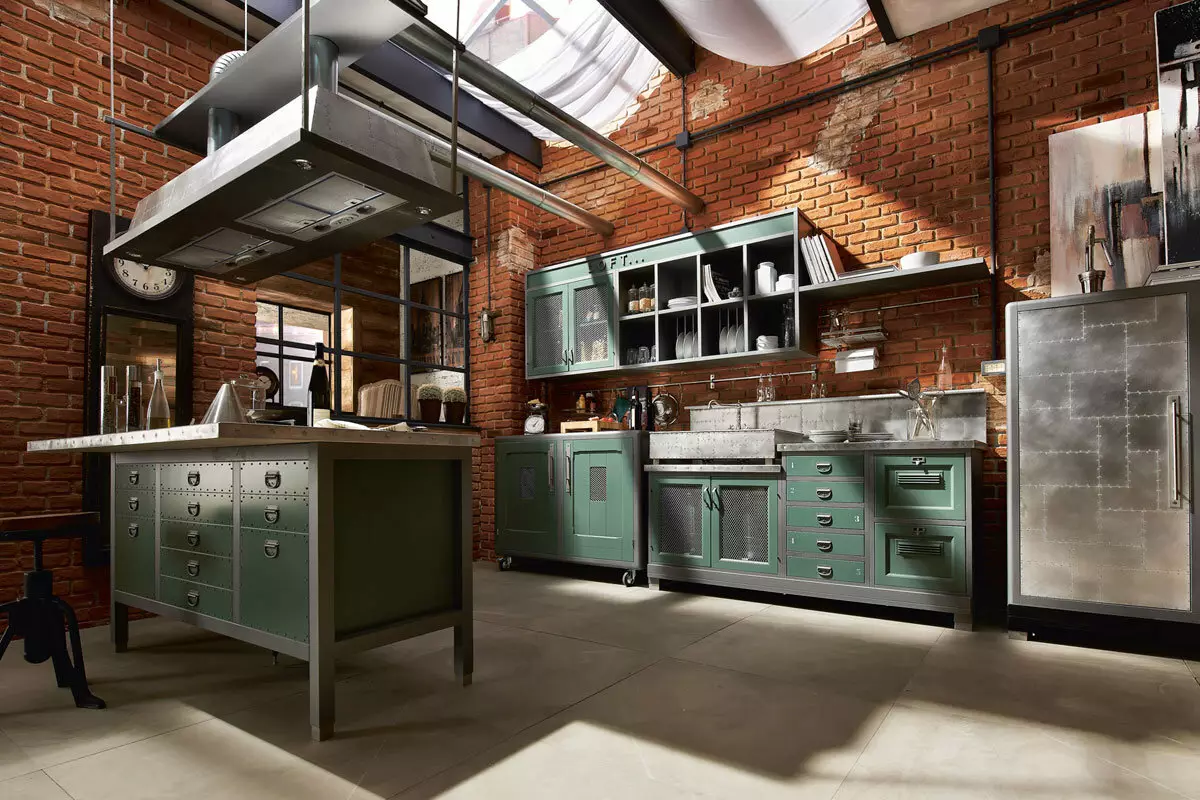 キッチンデザイン（179写真）：アパートメントの美しいキッチンインテリアのアイデア、シンプルなキッチンデザインオプション。登録のおもしろくてスタイリッシュな登録をする方法ファッショナブルなデザインソリューション 186_92