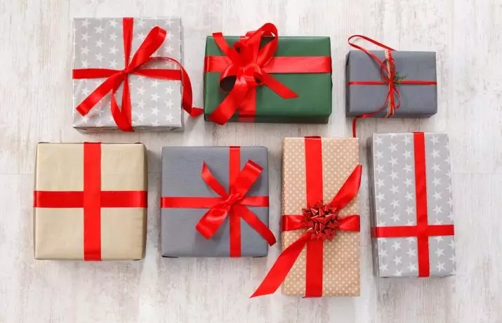 كيفية ربط الشريط على هدية؟ كم هو جميل وصحيح تزيين مربع الشريط مع هدية؟ 18785_2