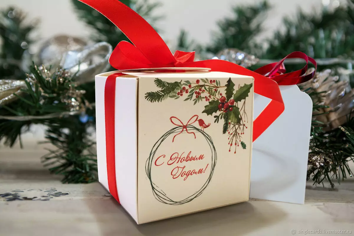Подароци: Дрвени кутии за подароци за пакување и големи картонски кутии, Krafts, иверица и други опции 18791_21