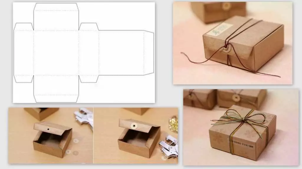 Подароци: Дрвени кутии за подароци за пакување и големи картонски кутии, Krafts, иверица и други опции 18791_39