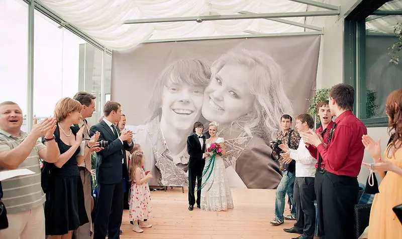 Banner pro fotografickou relaci pro svatbu (39 fotek): Vyberte si svatební stánek 18860_4
