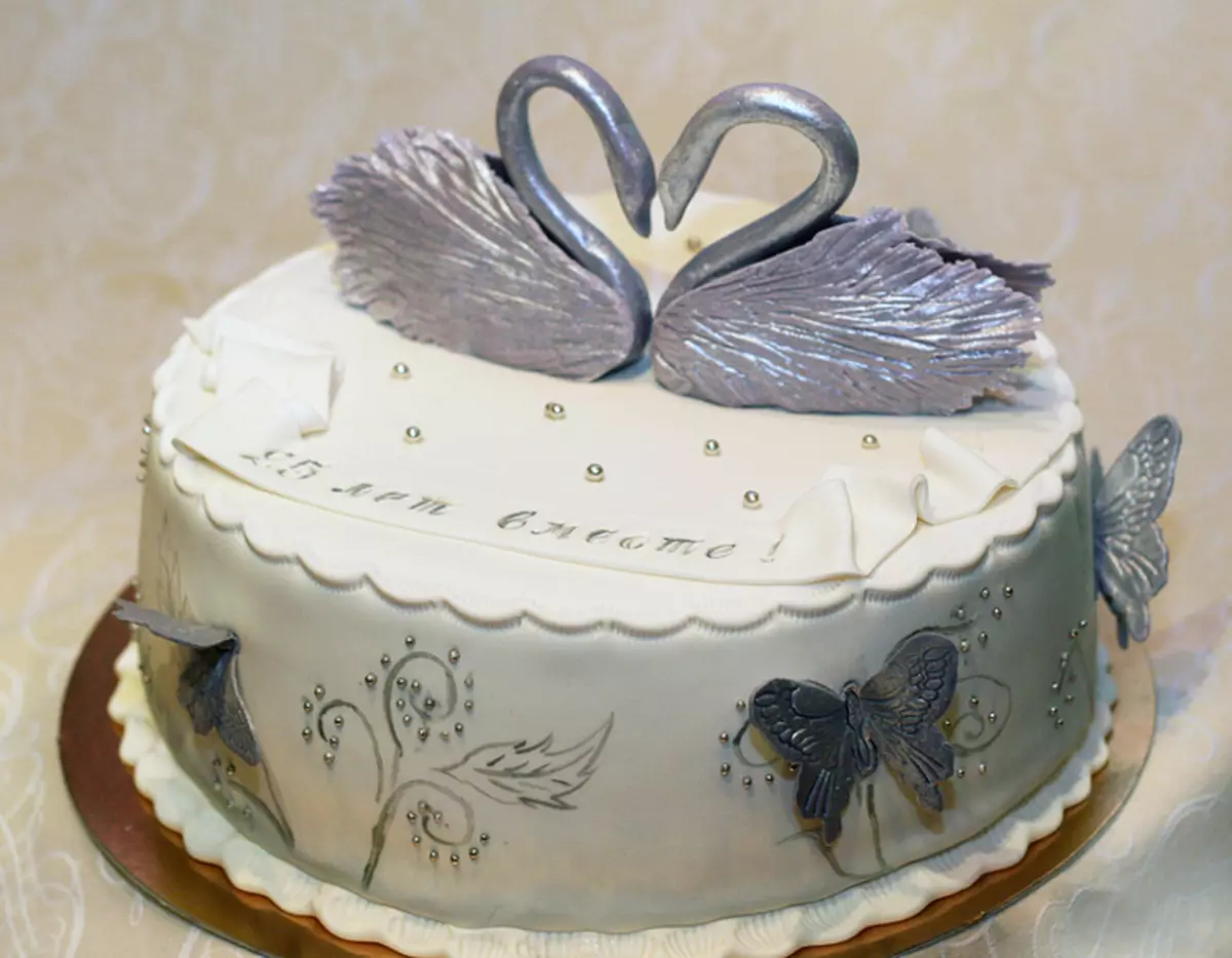 Торт на годовщину свадьбы 23 года