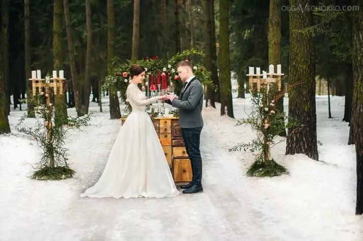 Exit Rexistro (24 fotos): ¿Que é e como é o rexistro oficial do matrimonio 2021? Lugares para levar a cabo unha voda no inverno e no outono 18901_21
