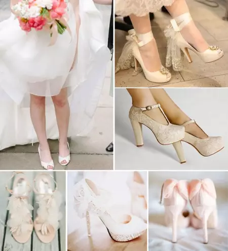 Zapatos al vestido de novia