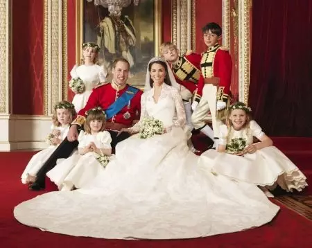 Stängd brudklänning Kate Middleton