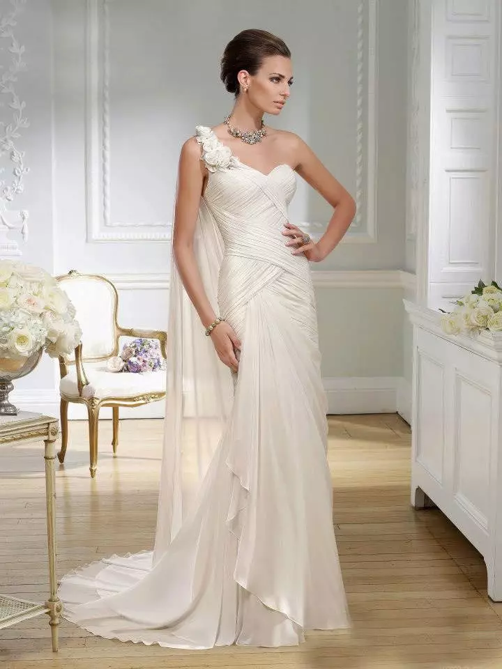 فستان الزفاف النمط اليوناني مع شلي باتو