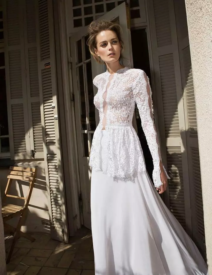 Gaun pengantin dalam gaya 40-an