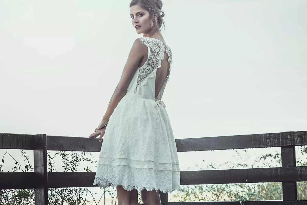 Wedding Cotton Beach Dress.