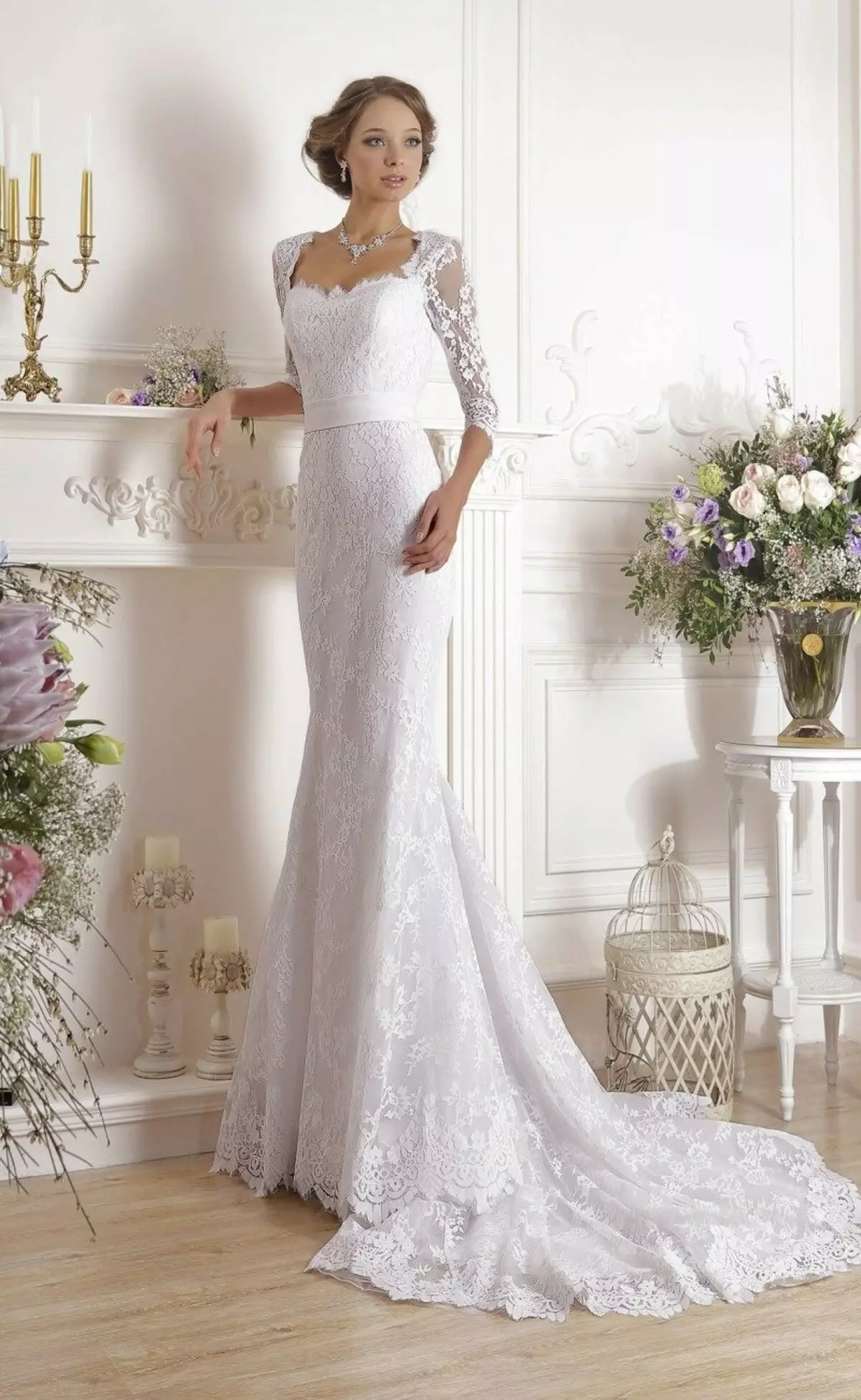 Wedding dress lace from IDYLLY collection from Naviblue Bridal