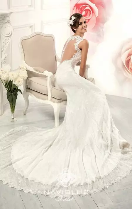 Wedding Dress Mermaid með opnum aftur frá floti