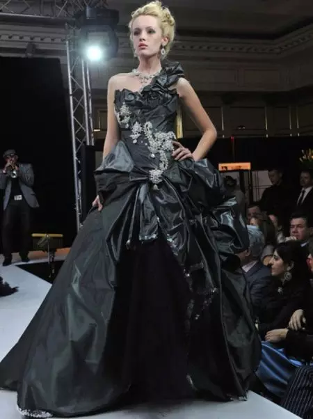 لباس عروسی سیاه از Yudashkin