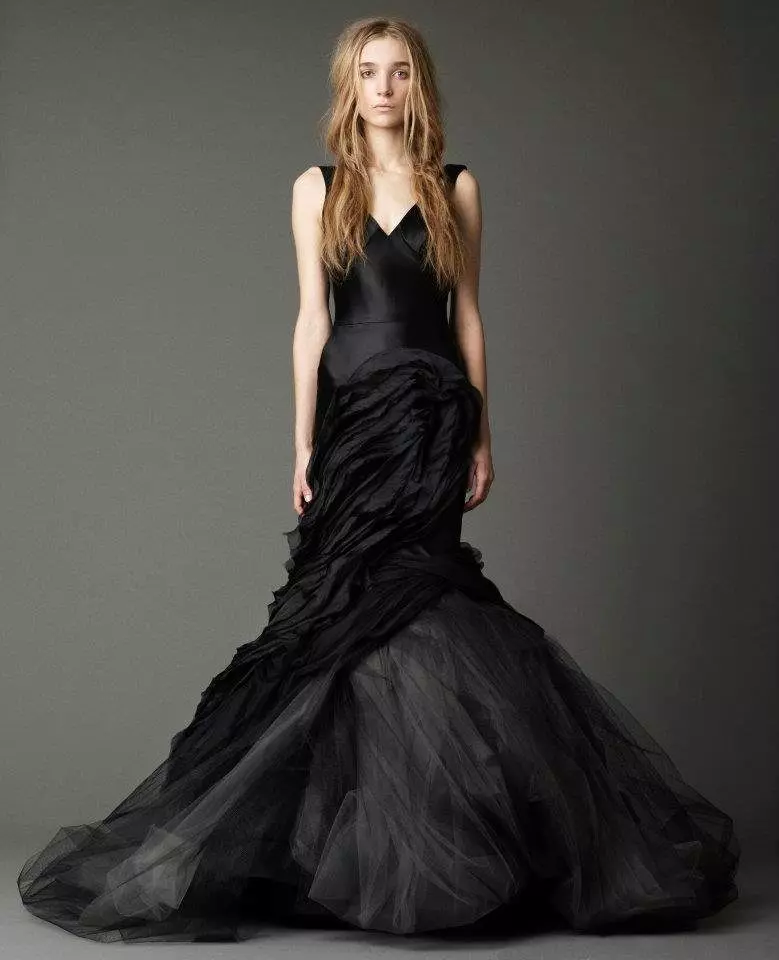 Vera Wong Black Wedding Dress