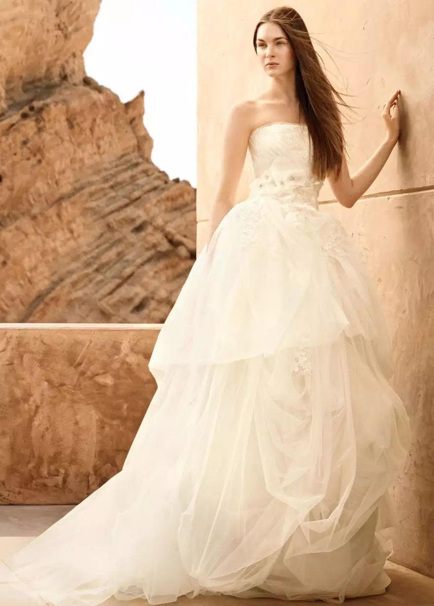 Свадебные платья без бретелек Вера Вонг