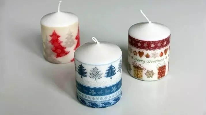 DecoPage of Candles: çîna master li ser decoupage bi napikên candles ji bo New Year û betlaneyên din ên bi destên xwe li malê 19093_5