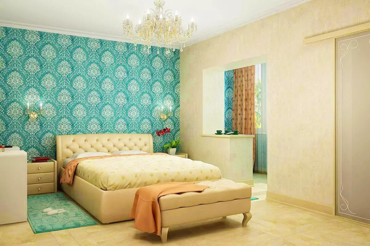 Dizajn spavaće sobe (183 fotografije): ideje dizajna enterijera spavaće sobe u stanu, šik ekskluzivni projekti dizajna. Kako ukrasiti spavaću sobu s tekstilom i neobičnim dodacima? 190_112