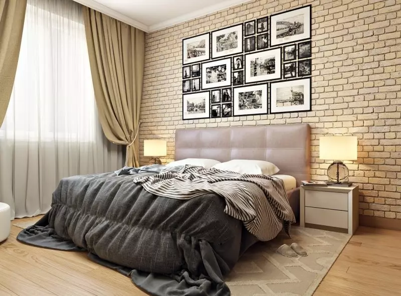 Design de dormitor (183 fotografii): Ideile designului interior al dormitorului în apartament, proiecte de design exclusiv chic. Cum să decorați o cameră de dormit cu textile și accesorii neobișnuite? 190_127