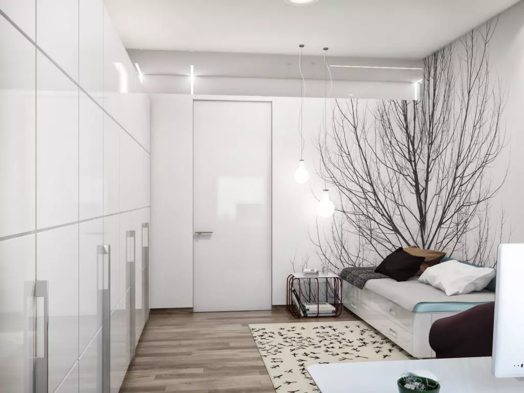 Hálószoba design (183 fotók): A lakás belső kialakításának ötlete, elegáns exkluzív tervezési projektek. Hogyan lehet díszíteni egy hálószobát textilekkel és szokatlan kiegészítőkkel? 190_16