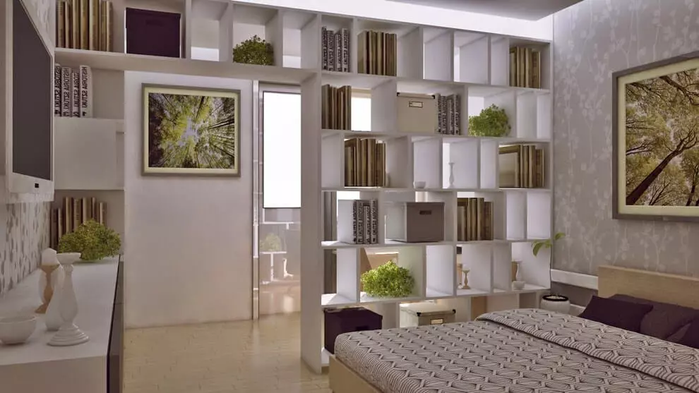 Hálószoba design (183 fotók): A lakás belső kialakításának ötlete, elegáns exkluzív tervezési projektek. Hogyan lehet díszíteni egy hálószobát textilekkel és szokatlan kiegészítőkkel? 190_163