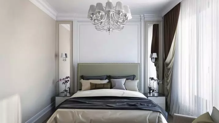 Спална соба дизајн (183 фотографии): идеи за внатрешен дизајн на спалната соба во станот, шик ексклузивни проекти проекти. Како да се украсуваат спална соба со текстил и необични додатоци? 190_164