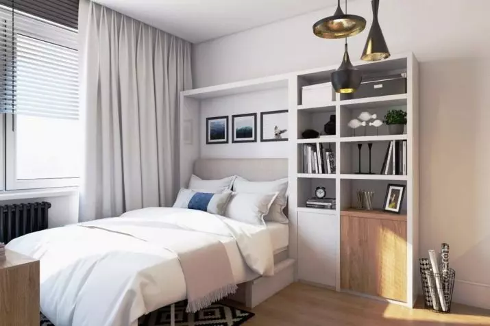 Dizajn spavaće sobe (183 fotografije): ideje unutarnjeg dizajna spavaće sobe u apartmanu, šik ekskluzivni projekti projekti. Kako ukrasiti spavaću sobu s tekstilom i neobičnim priborom? 190_168