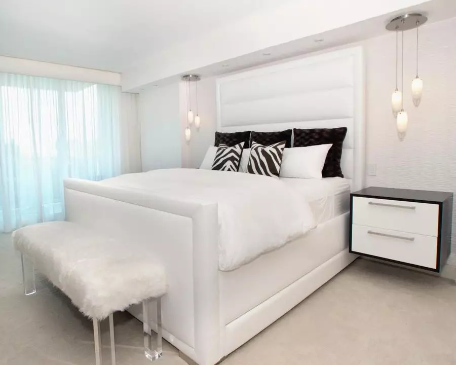 침실 디자인 (183 사진) : 아파트의 침실의 인테리어 디자인, Chic 독점 디자인 프로젝트. 직물 및 비정상적인 액세서리로 수면 방을 장식하는 방법? 190_67