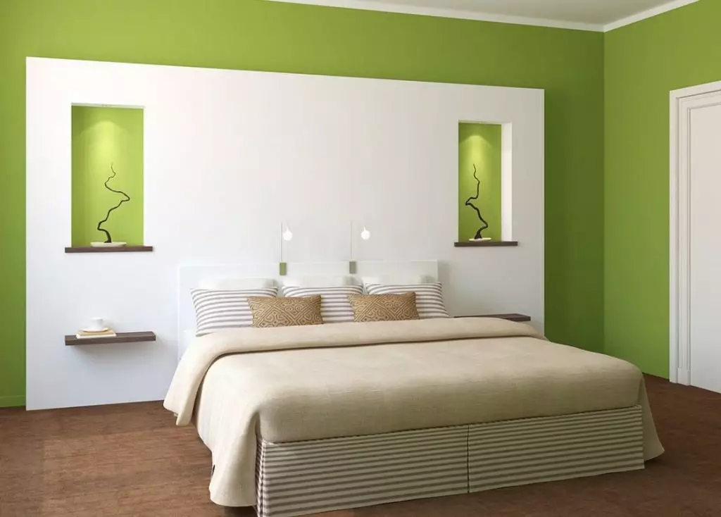 침실 디자인 (183 사진) : 아파트의 침실의 인테리어 디자인, Chic 독점 디자인 프로젝트. 직물 및 비정상적인 액세서리로 수면 방을 장식하는 방법? 190_81