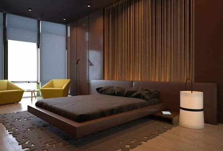 Reka Bentuk Bilik Tidur (183 Foto): Idea reka bentuk dalaman bilik tidur di apartmen, projek reka bentuk eksklusif bergaya. Bagaimana untuk menghiasi bilik tidur dengan tekstil dan aksesori yang luar biasa? 190_89