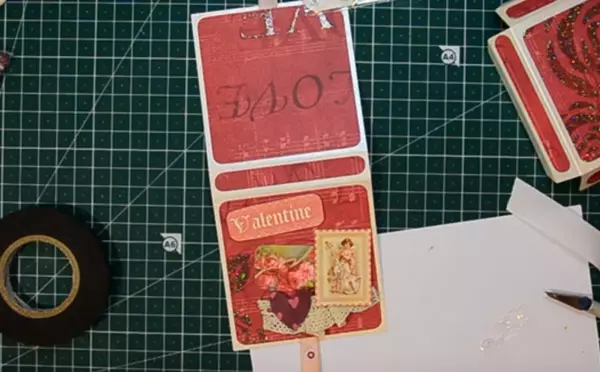 Valentine Scrapbooking: Ideat għal Valentine Jum, Master Class Master Card 19144_12