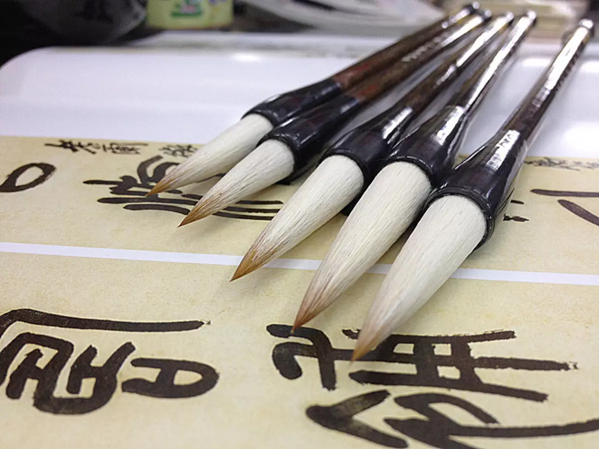 ჩინური კალიგრაფია: უნდა იცოდე იეროგლიფები ჩინეთში კალიგრაფიაში? Styles დამწყებთათვის 19183_20