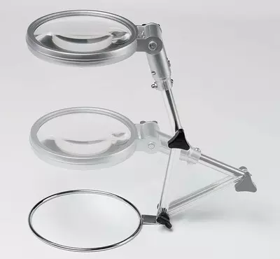Magnifier kanggo jarum: kanggo sulaman lan jahit, modhel 