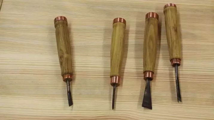 Wood threaded chisels: semicircular, mgbakọ na ndị ọzọ na ụdị, set of electrostas na incisors, ga-esi a na ngwá ọrụ n'ụzọ ziri ezi 19207_20