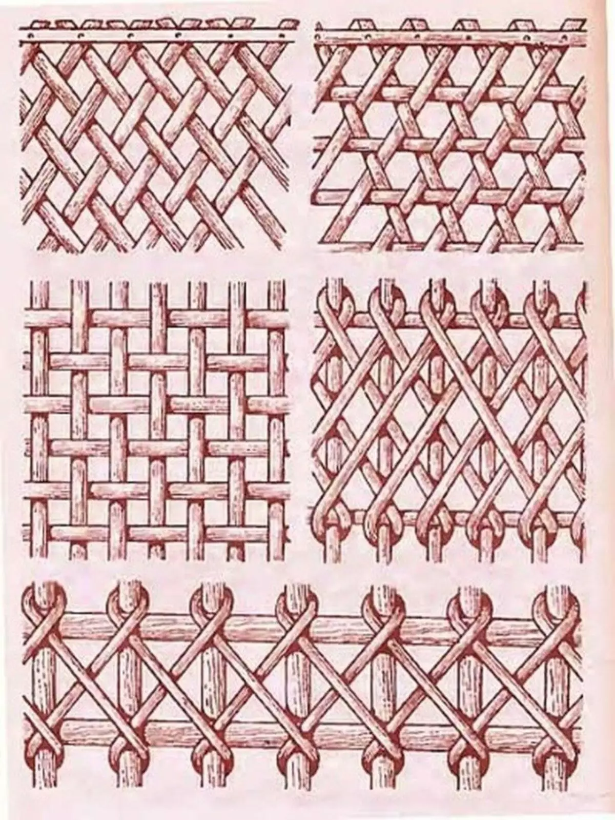 Узор для плетения из бумажных трубочек
