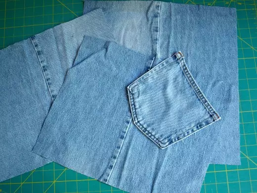 Cuberto de Denim Losks (27 fotos): clases maxistrais sobre a adaptación da plaid e a manta de patchwork dos antigos jeans no estilo de patchwork faino vostede mesmo 19277_19