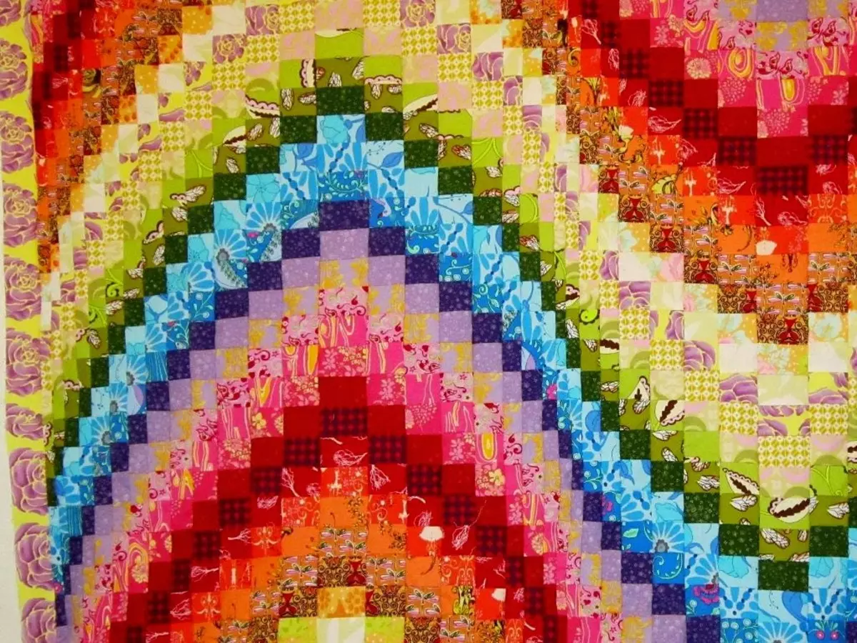 Bargello en Patchwork: esquemas de costura de patchwork, nova localización de tecido, a clase mestra paso a paso para principiantes 19286_11