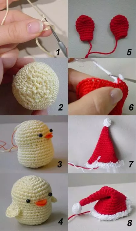 Amigurumi untuk pemula (80 foto): Crochet Crochet Crochet Crochet. Deskripsi Pekerjaan Rinci, Kelas Master 19332_36