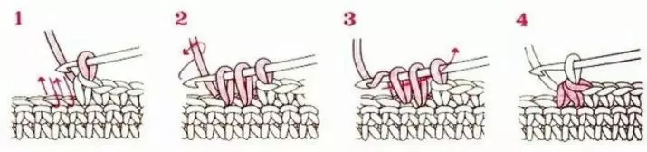 Veslovanie s háčkovaním, keď pletenie Amigurum: Ako urobiť slučku úľavu v kruhu? Ako pletené neviditeľné presné? 19333_9