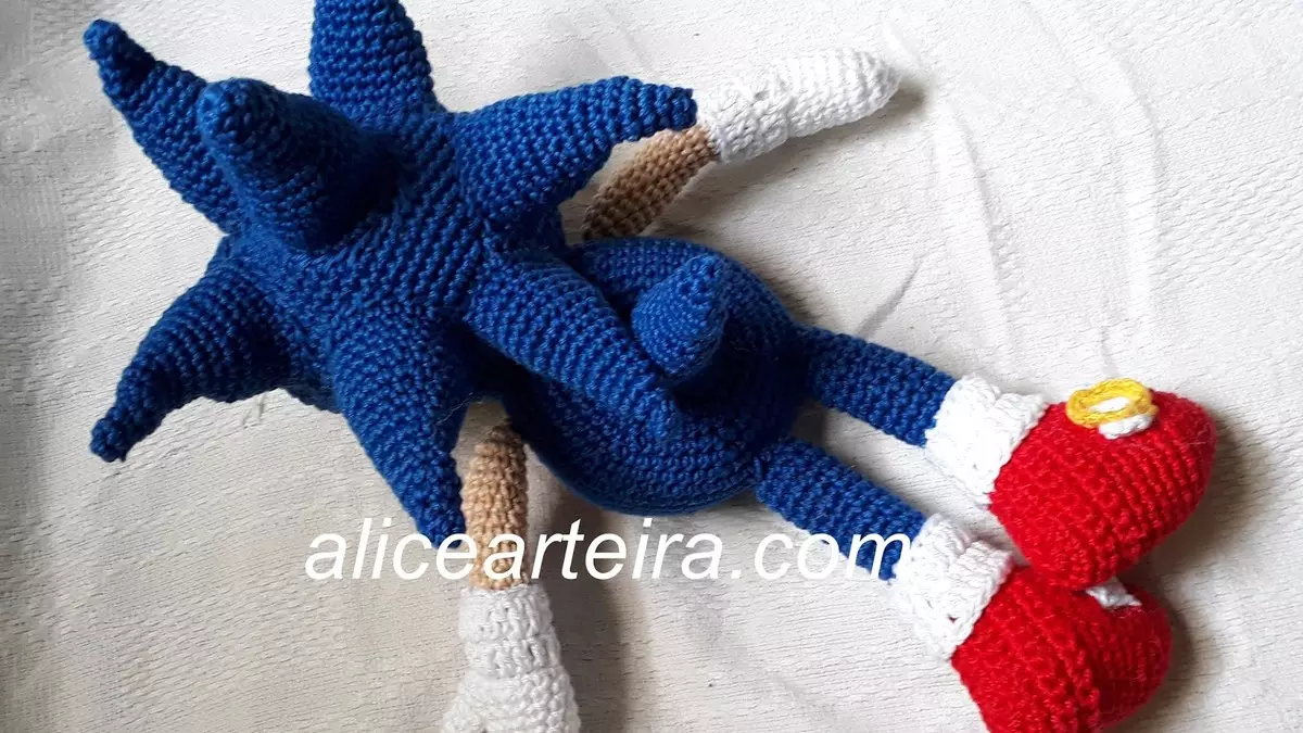Hedgehog amigurum: Scheme sy Famaritana Knitting Crochet Toys Hedgehog ao anaty zavona, Sonic, Drops ary Dundas, Mpianatra Master, Master Class 19342_14