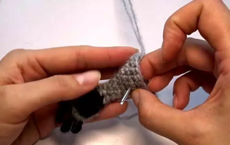 Amigurum Rakcoon: Skemi u Deskrizzjoni Ġugarelli knitting Crochet, Klassi Master 19360_14