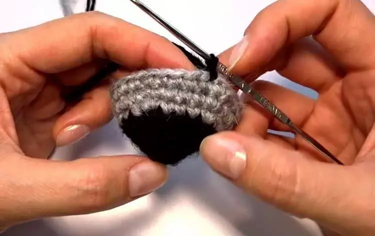 Crccox amigurum: Skemes sareng katerangan nyulang kaulinan crochet, kelas master 19360_16