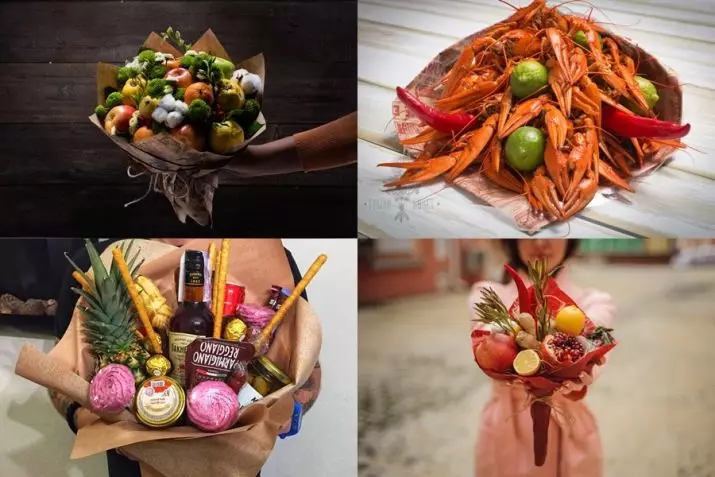 Floristik Makanan (64 Foto): Bagaimana Membuat Bouquets Delicious Edible dengan tangan mereka dari pemula kanser untuk lelaki? Bagaimana untuk membuat sejambak untuk seorang wanita dari beri? Kelas induk yang lain. 19411_21