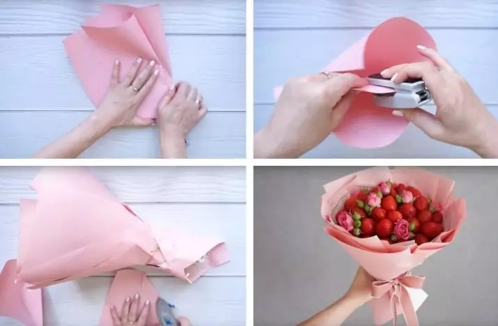 Food-Floristics (64 Fotos): So machen Sie essbare leckere Blumensträuße mit ihren Händen von Krebsanfängern für Männer? Wie kann man einen Blumenstrauß für eine Frau aus Beeren machen? Andere Meisterkurse. 19411_52