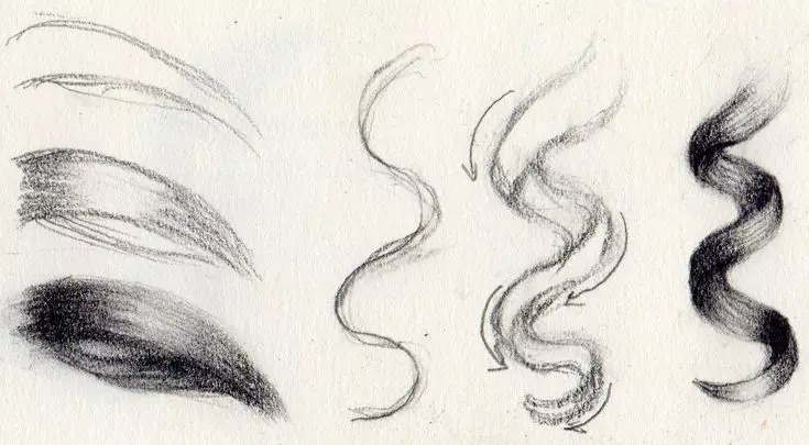 Slike djevojaka za skicu: markeri i olovka. Kako je lako izvući lice i tijelo u punom rastu? Ideje postave, lijepi primjeri 19429_26