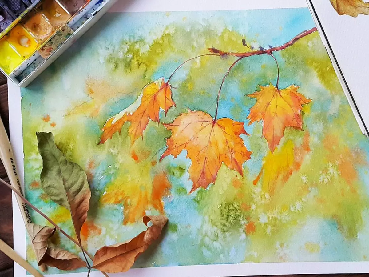 Осенний рисунок для начинающих