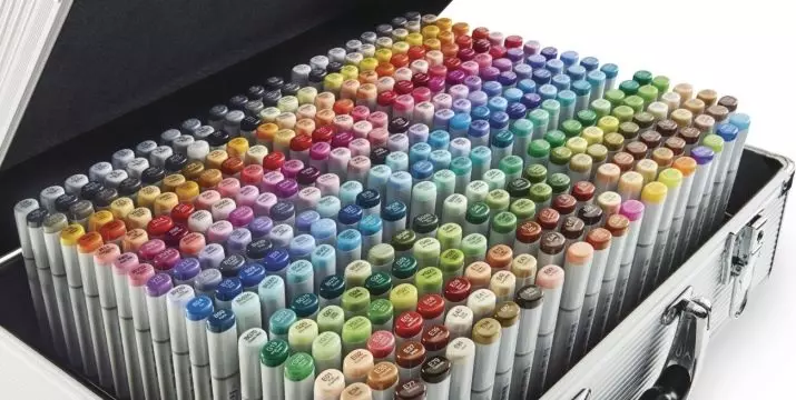 Strokovni označevalci za skiciranje: kompleti dvostranskih označevalcev 60-80 in 100-168 barv, izbira profesionalnih skic 19438_16
